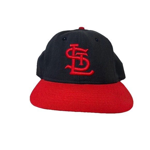 New Era Other - VTG Roman Pro St Louis Cardinals Hat Fitted 7 3/8 MLB Wool Cap Navy Red USA Made